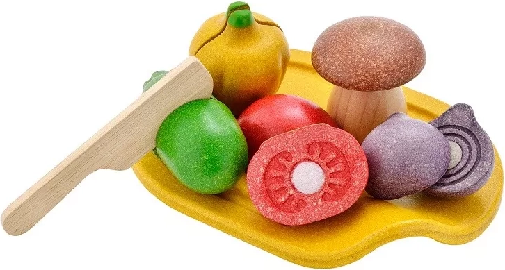 Drveni set za rezanje povrća PlanToys
