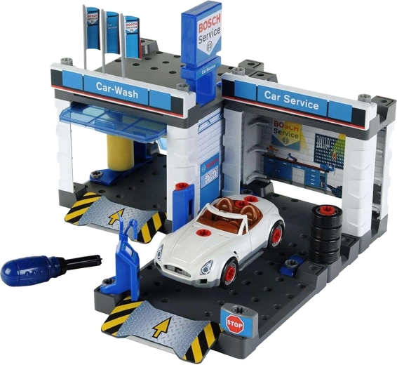 Bosch servisna stanica s autopraonicom i automobilom