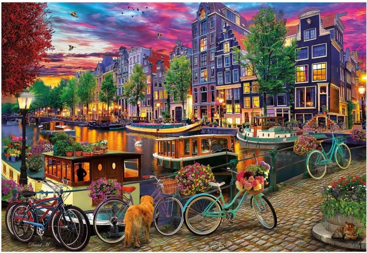 Educa Puzzle Bicikli u Amsterdamu 6000 dijelova