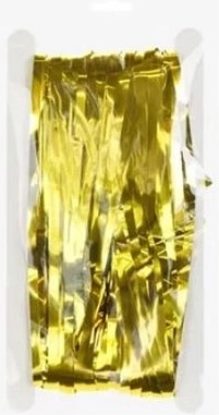 Zlatna viseća party dekoracija od folije 100 × 200 cm