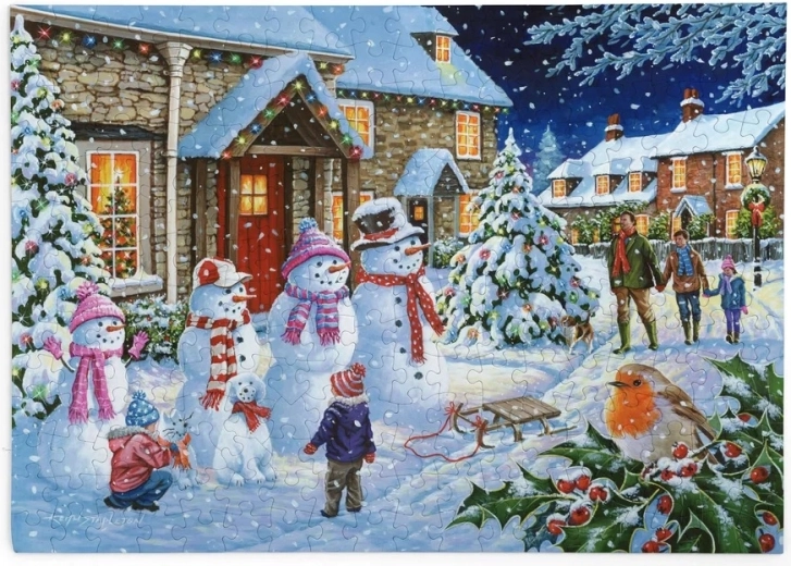House of Puzzles Snowy Walk with the Family – puzzle with 250 large pieces