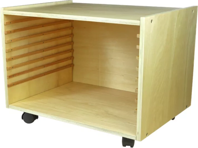 Moyo Montessori chest of drawers for puzzle maps