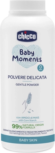 Chicco Baby Moments dječji puder s kaolinom i kukuruznim škrobom 130 g