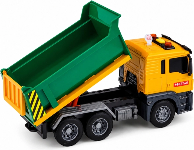 Tipping bed and opening rear tailgate