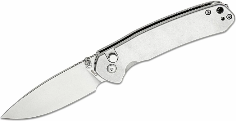 CJRB Pyrite Steel pocket knife 7.9 cm, full-metal stonewash
