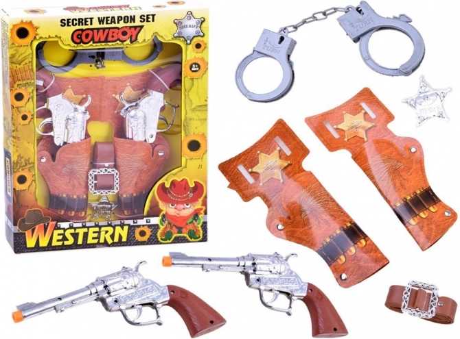 Kaubojski set za igru s revolverima
