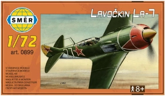 Model airplane Lavochkin La-7 in 1:72 scale