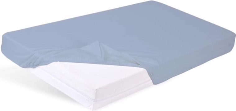 Babymatex nepromokava plahta s gumicom Bamboo svijetloplava 60 × 120 cm