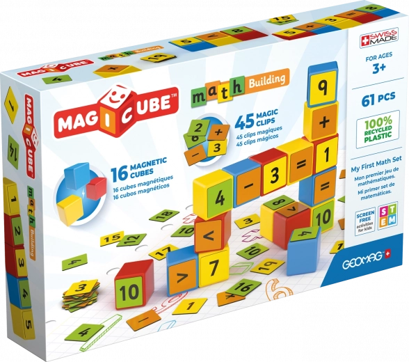 Geomag Magicube matematički set za slaganje, 61 dijel