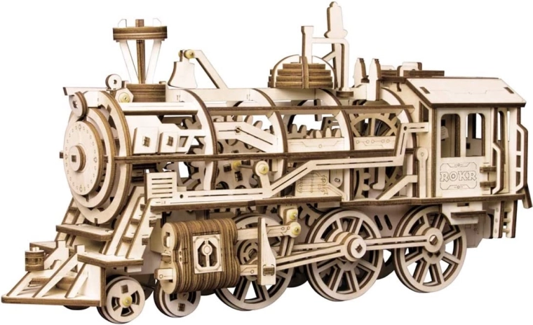 Rokr 3D drvena puzzle lokomotiva 350 dijelova