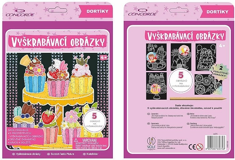 Isprekani crteži Torte CONCORDE