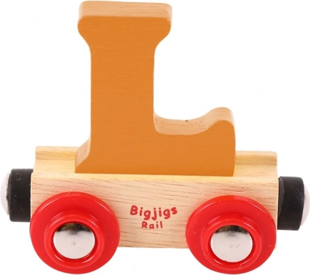 Drveni vlak Bigjigs Rail s slovom L