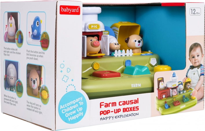 Interaktivna iskačuća životinjica farma za najmlađe