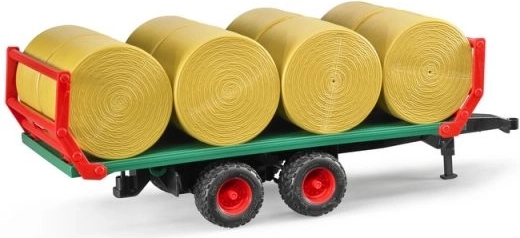 Bruder bale trailer with 8 bales