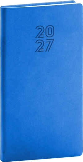 Notique džepni planer Aprint 2027 plavi 9 × 15,5 cm