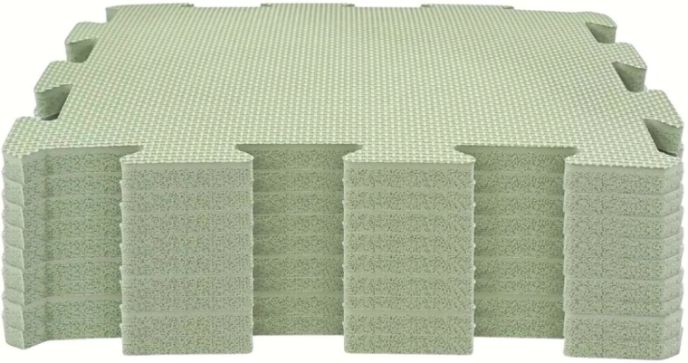 NIDO NIDO pjenasta podloga za igru puzzle 9 dijelova sage green