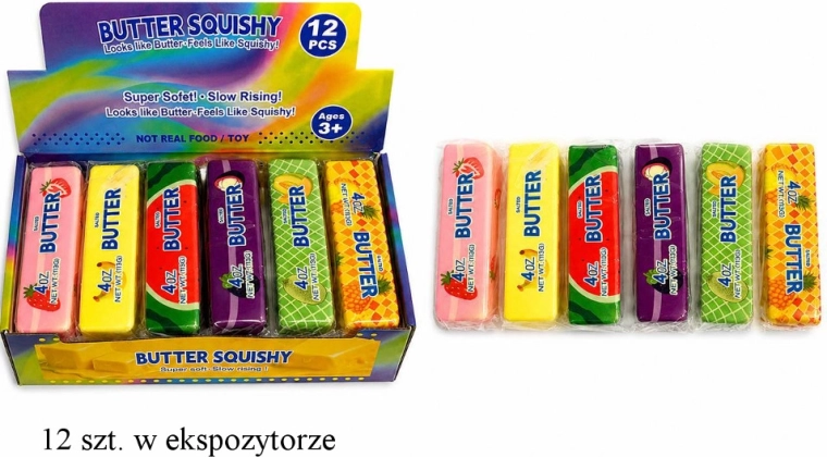 Sensory squishy anti-stress squeezer butter fruit - 1 piece