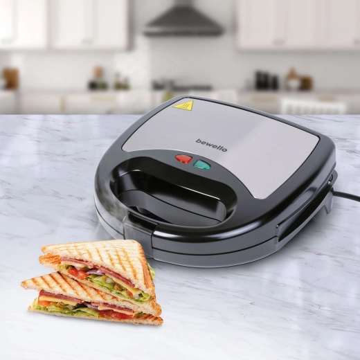 3-in-1 Sandwich Maker for Sandwiches, Waffles and Grilling