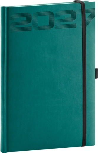 Notique tjedni planer Aprint Top 2027, petrolej, 15 × 21 cm