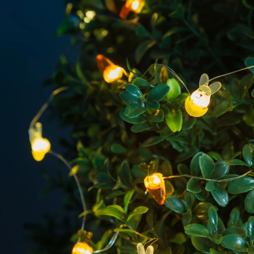 LED svjetleći lanac sa zečićima i mrkvama, 2 m, 20 LED žaruljica