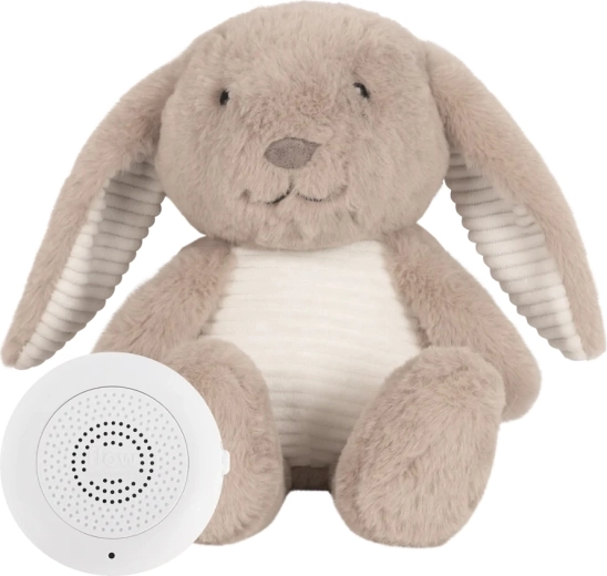 Flow plush bunny with heartbeat Milo brown - 1 piece
