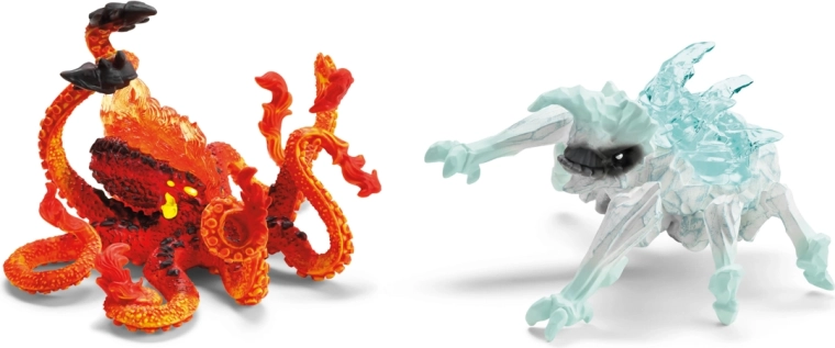 Schleich Eldrador creatures: ledeni kornjaš vs. vatreni kraken