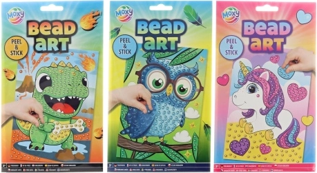 izrada slike od perlica – životinjice, kreativni set za djecu