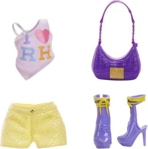 Fashionable outfit and handbag