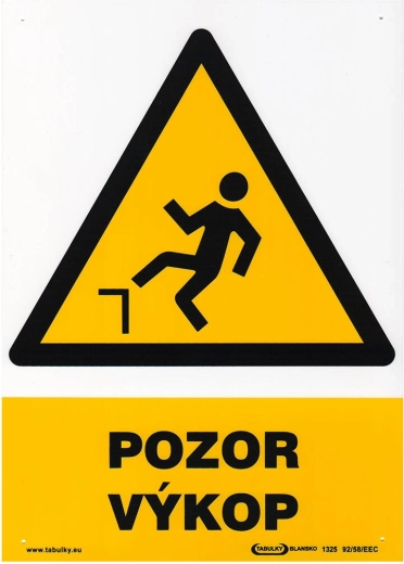 Sigurnosna tabla PAŽNJA ISKOP A4 plastika