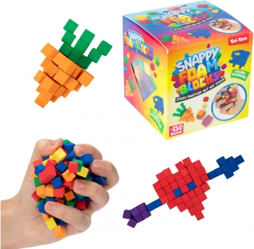 Mini samoljepljive pjenaste kockice – građevni set