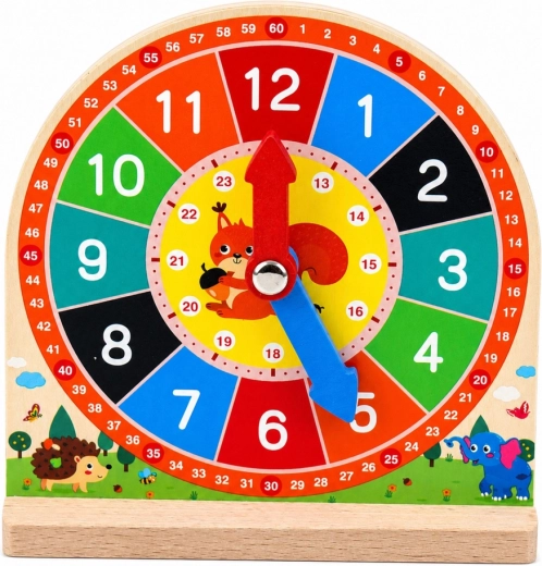 Clear dial and movable hands