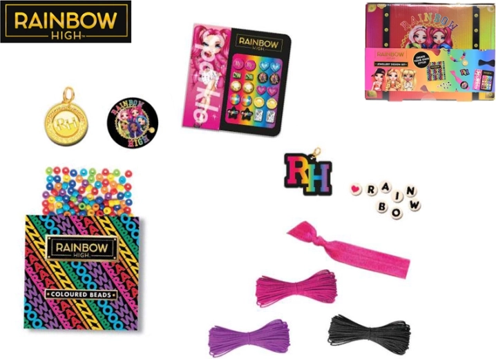 Kreativni set Rainbow High za izradu nakita u kutiji za pohranu