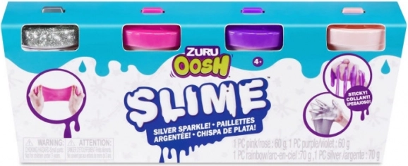 ZURU OOSH Slime – set malih tuba 4-pack, sjajne boje