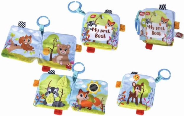 Mekana tekstilna knjižica Forest Friends za bebe 17 cm