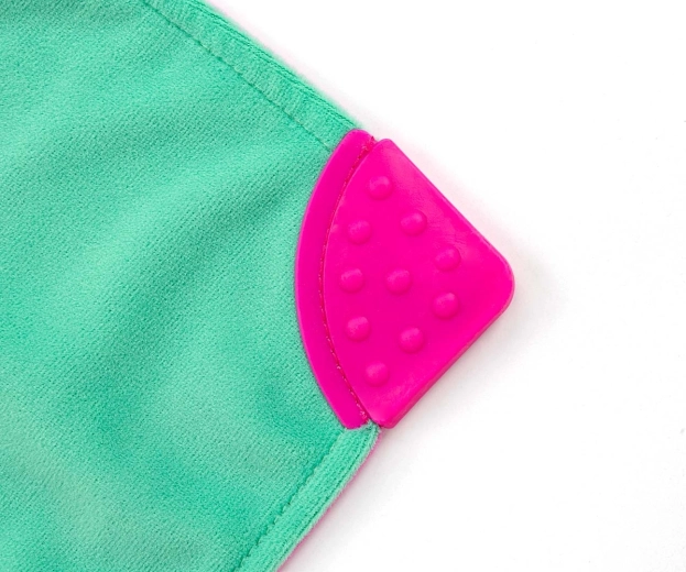Teethers in the corners for the teething period
