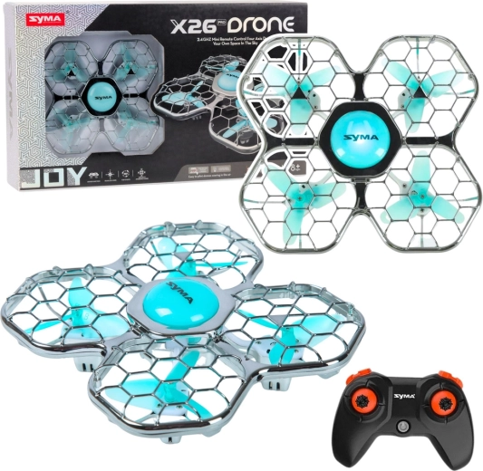 Dron SYMA X26 Pro s zaštitom propelera, akrobatskim trikovima i LED osvjetljenjem