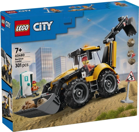 LEGO City Žuti rovokopač-utovarivač