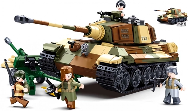 Sluban Bitka za Budimpeštu – njemački teški tenk TIGER II 2 u 1 građevni set
