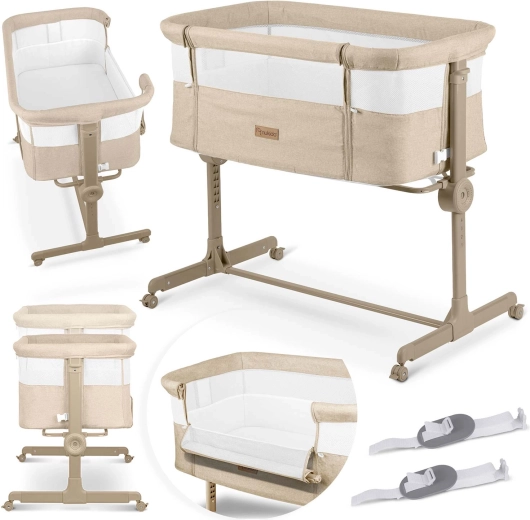 Nukido bedside travel cot with mattress