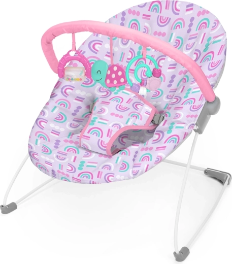 Bright Starts Confetti Rainbow Bouncer with Toys
