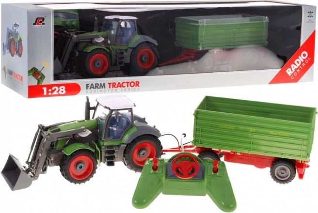 Traktor s utovarivačem i prikolicom za djecu 3+