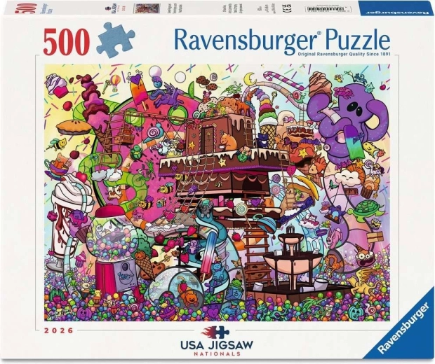 Ravensburger Puzzle USA Jigsaw Nationals: Slatko igralište (500 dijelova)