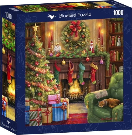 Bluebird square puzzle Cozy Christmas Evening 1000 pieces