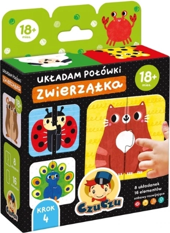 CzuCzu slažem polovice životinja – prve puzzle