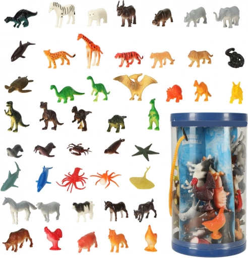 Set životinjskih figurica – morske, divlje, domaće životinje i dinosauri, 48 kom