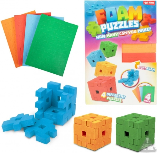 Konstruktor 3D Pjenaste Kocke u Kutiji
