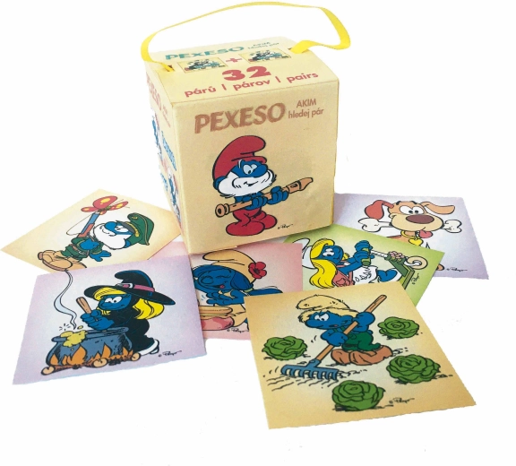 Pexeso Štrumpfovi u papirnatoj kutijici