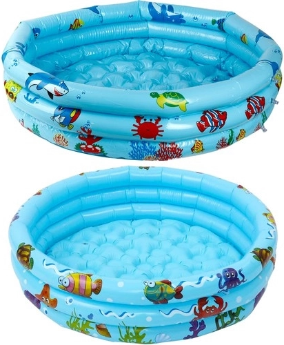 Soft inflatable bottom for comfort and insulation