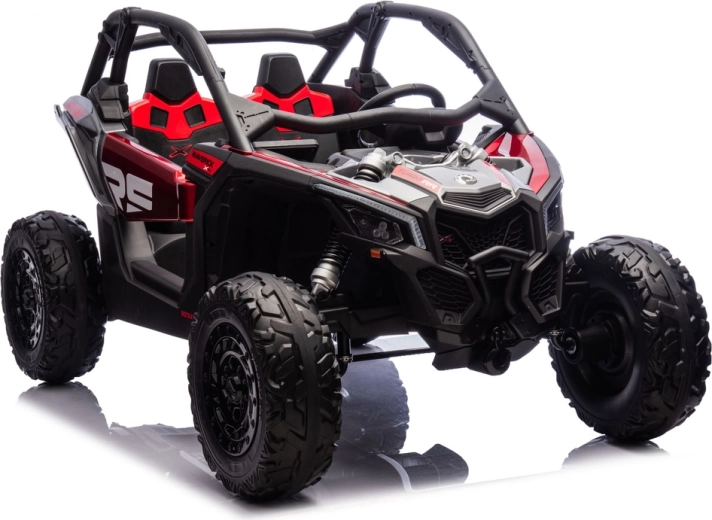 Can-Am Maverick Turbo RR snažan električni dječji autić na bateriju, crveni lakirani