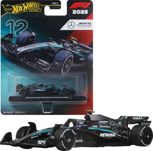 Hot Wheels Premium bolid Formule 1 2025 Mercedes-AMG PETRONAS #12 Kimi Antonelli